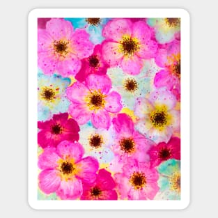 Pastel floral pattern Sticker